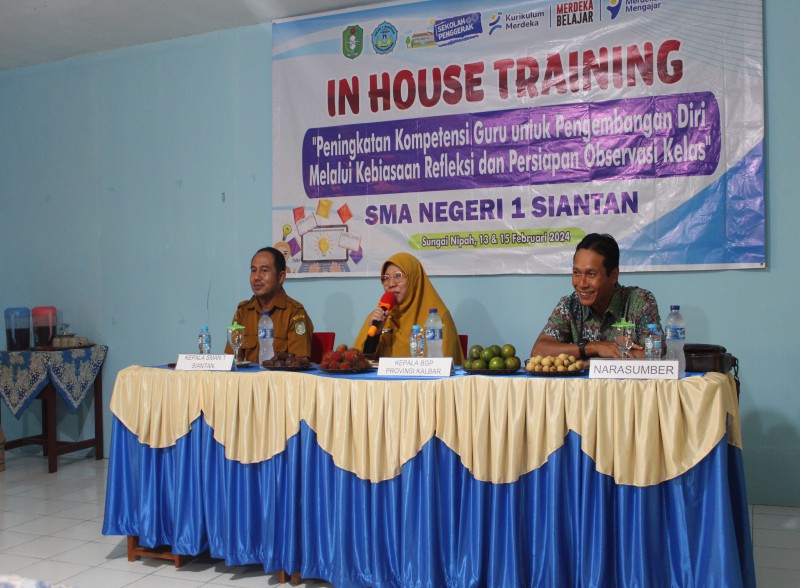IHT “Peningkatan Kompetensi Guru untuk Pengembangan Diri melalui Kebiasaan Refleksi dan Persiapan Observasi Kelas”